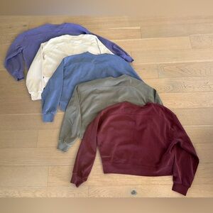 Lululemon Softstreme - bundle of crewneck sweatshirts